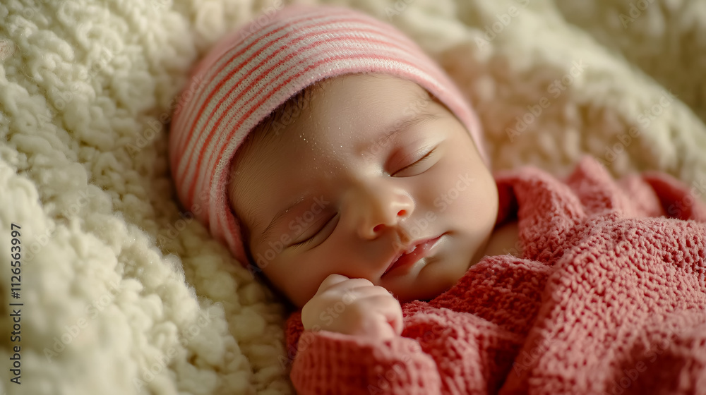 A newborn baby just hours old. A newborn baby just hours old.