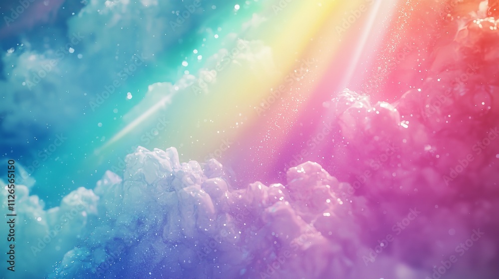 Magical Rainbow Pastel Background in 16K Resolution