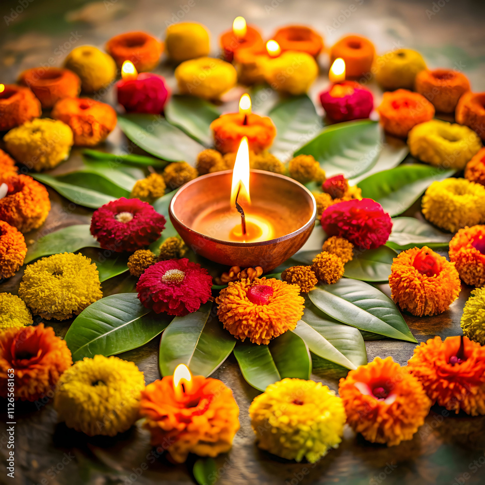 Simple and natural decorations using organic flowers Simple and natural decorations using organic flowers