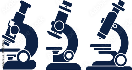 lustration of a microscope set