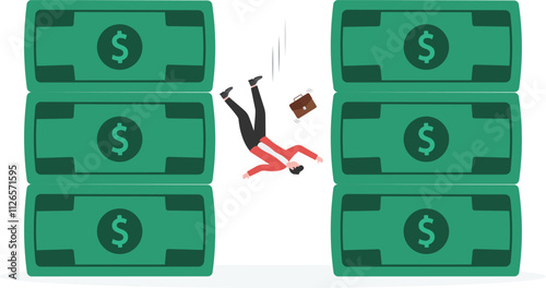 Bankruptcies, traps or abysses, investment failures or business losses, stock market or economic market crises,
