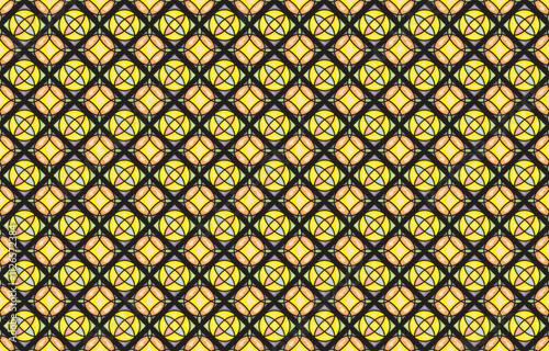 Seamless Ikat Pattern. Abstract background for textile design, wallpaper, surface textures, wrapping paper.