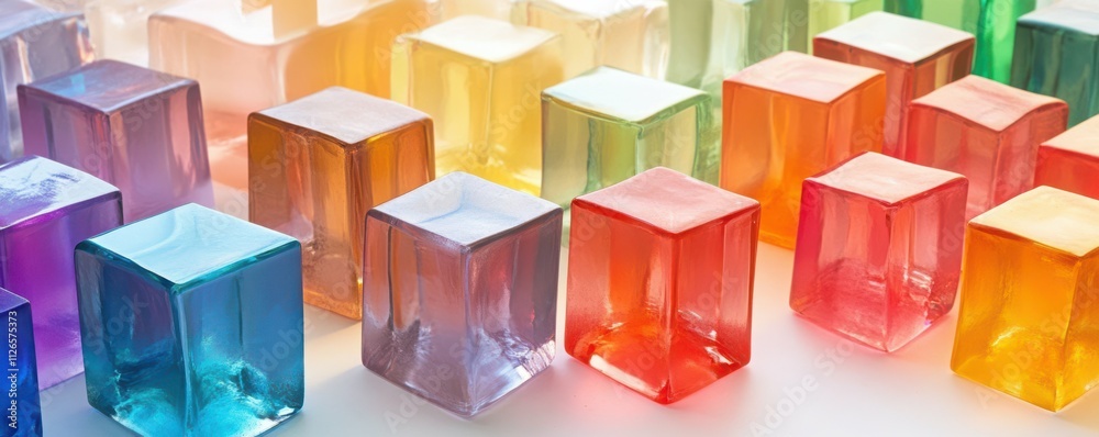Translucent gradients cubes and materials Translucent gradients cubes and materials