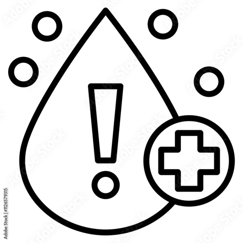 blood shortage single icon