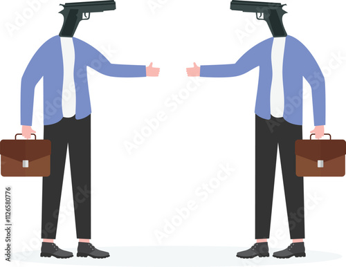 Threat of force, coercion to deal or enter into an agreement, unequal agreement or deal, bullying,
