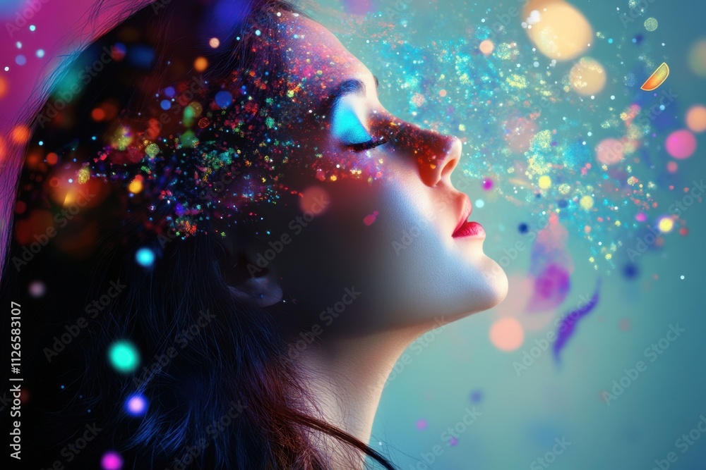 Digital artist creates a visual symphony of music and art in a colorful representation of emotions captured in a creative and dreamy environment inspiring imagination and connection Digital artist creates a visual symphony of music and art in a colorful representation of emotions captured in a creative and dreamy environment inspiring imagination and connection