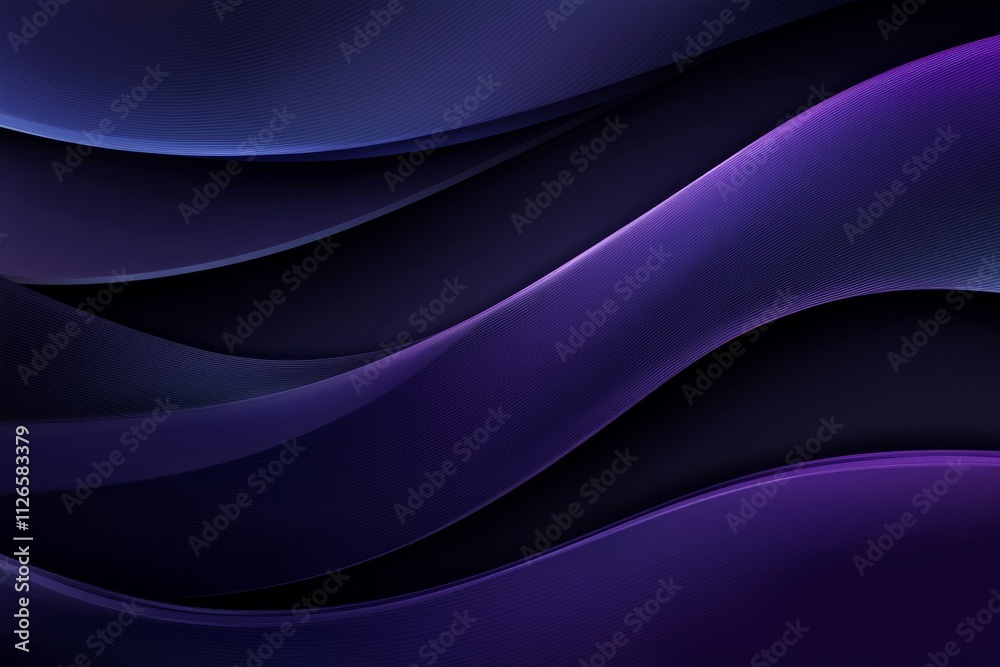 An abstract stock illustration with glowing blue wavy lines that illuminate a dark background. An abstract stock illustration with glowing blue wavy lines that illuminate a dark background.