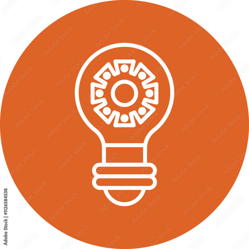 Innovation Icon line circle icon Innovation Icon line circle icon