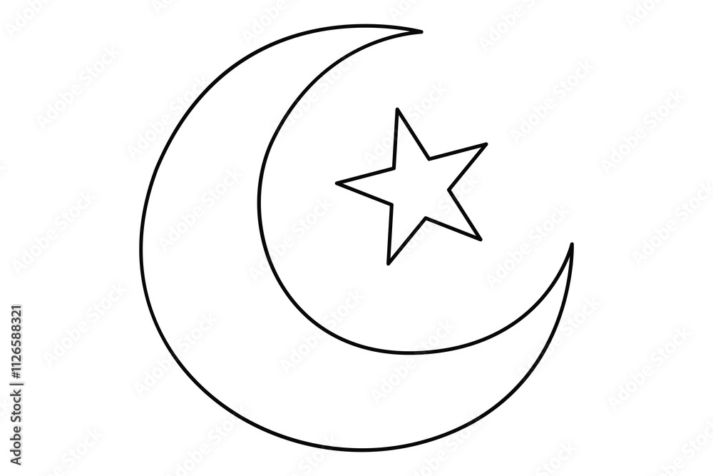 Moon and star icon. ramadan icon symbol vector illustration
Moon and star icon. ramadan icon symbol vector illustration