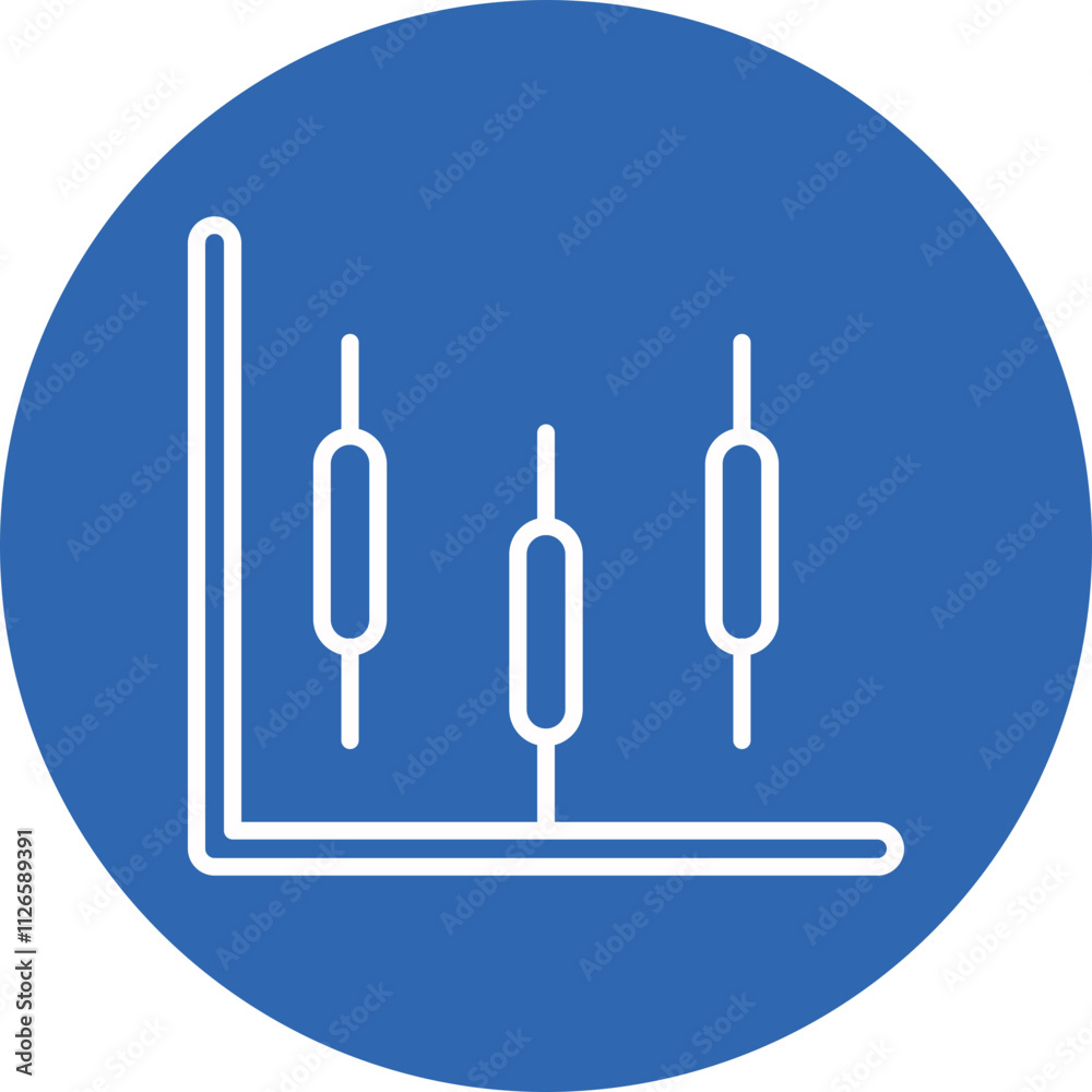 Scatter Plot line circle icon Scatter Plot line circle icon