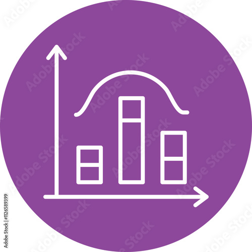 Histogram Icon line circle icon