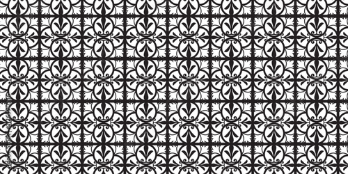 Black and white ornamental design seamless abstract pattern , seamless pattern with black and white lines.