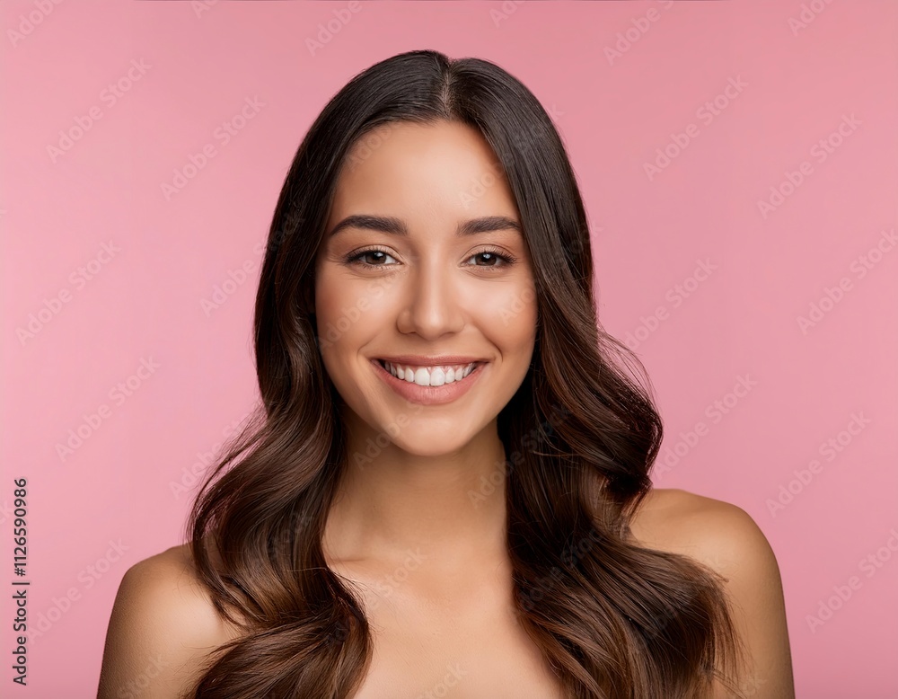 Portrait of a beautiful young girl smiling Portrait of a beautiful young girl smiling