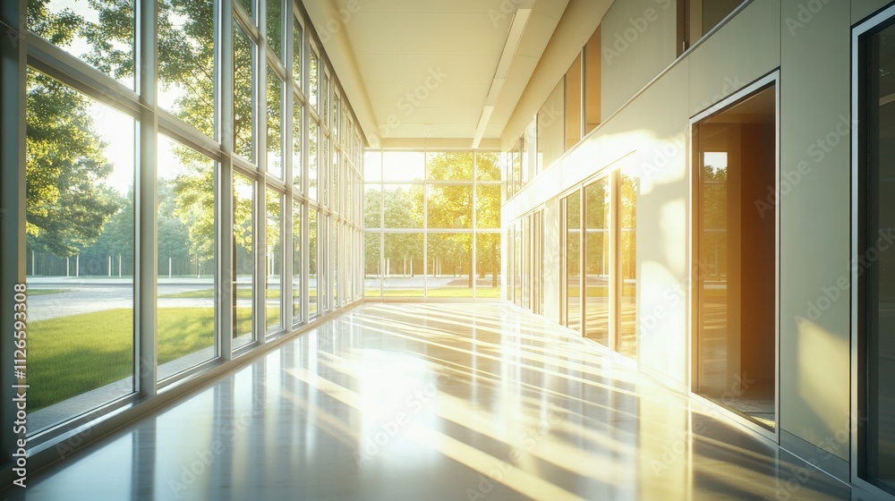 modern interior with large windows and natural light modern interior with large windows and natural light