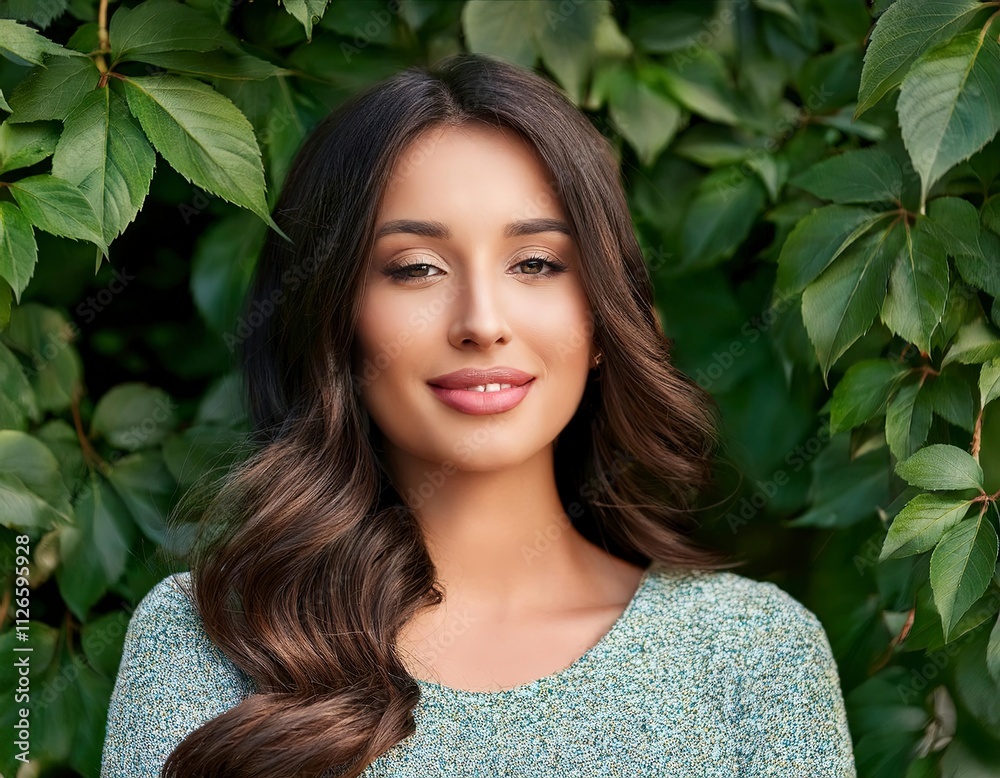 Beautiful young woman posing outdoors Beautiful young woman posing outdoors