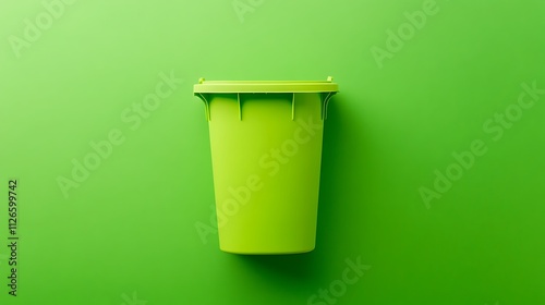 Minimalist Recycling Bin in Eco-Friendly Setting photo