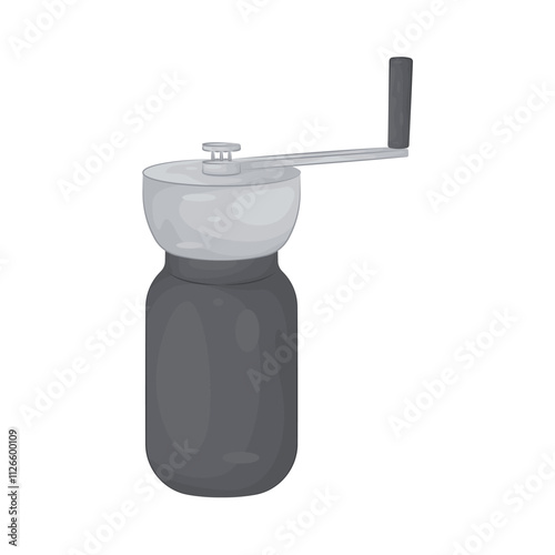 Illustration of coffee grinder