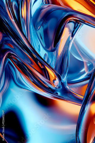 background of liquid metal in motion
