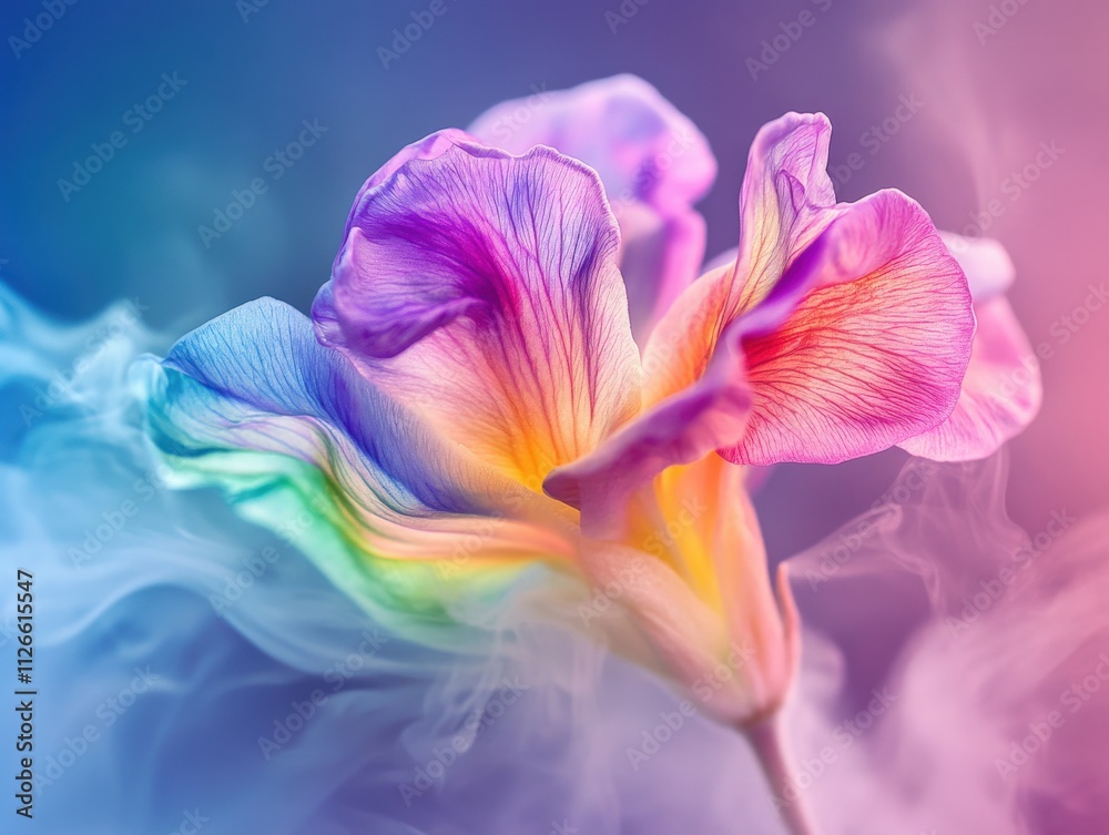 colorful flower with vibrant petals and soft background colorful flower with vibrant petals and soft background