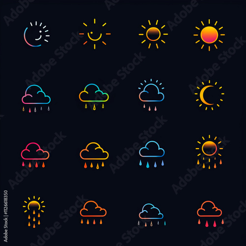 set of icons