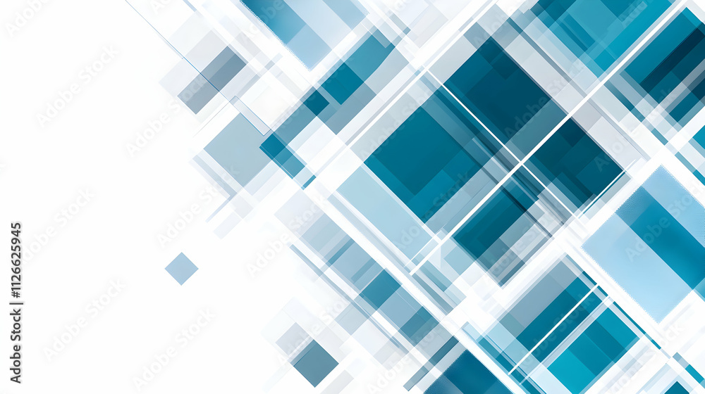 Abstract geometric background with overlapping teal and white squares, creating a dynamic and modern design. Ideal for presentations, websites, and corporate branding. Abstract geometric background with overlapping teal and white squares, creating a dynamic and modern design. Ideal for presentations, websites, and corporate branding.
