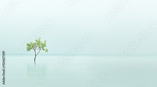 Young and Fragile Tree Embracing Growth photo