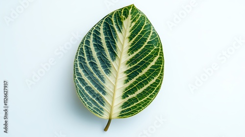 Serene Zen Leaf with Minimalist Aesthetic photo