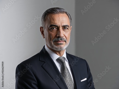 Handsome old man in a business suit- old businessman- professional business photography