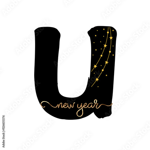 huruf new year photo