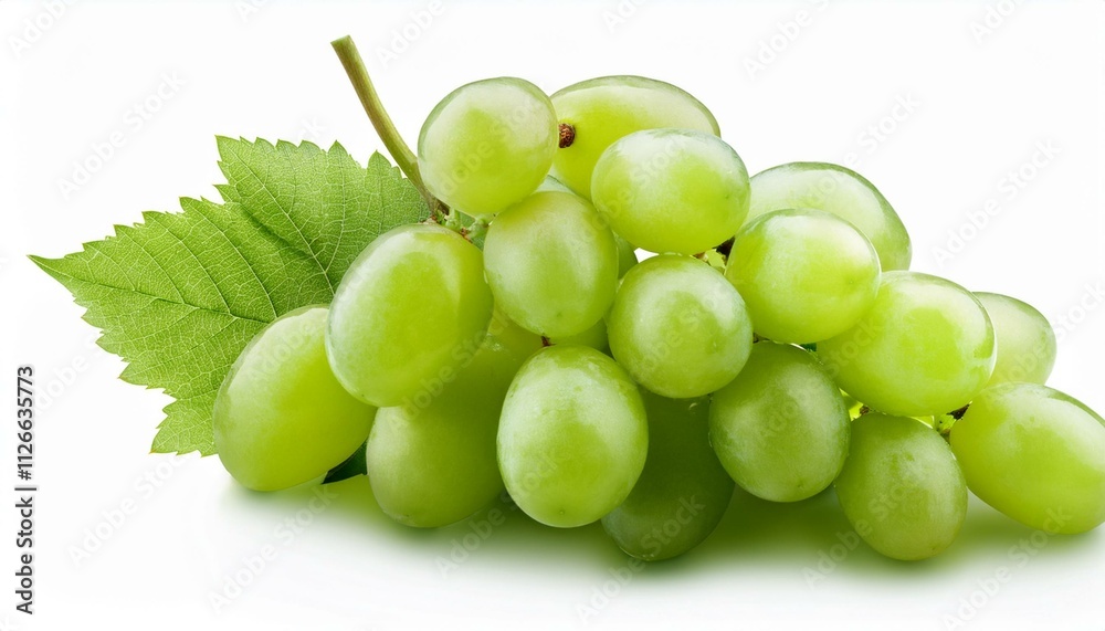Green Grape Close-Up with Clipping Path Green Grape Close-Up with Clipping Path