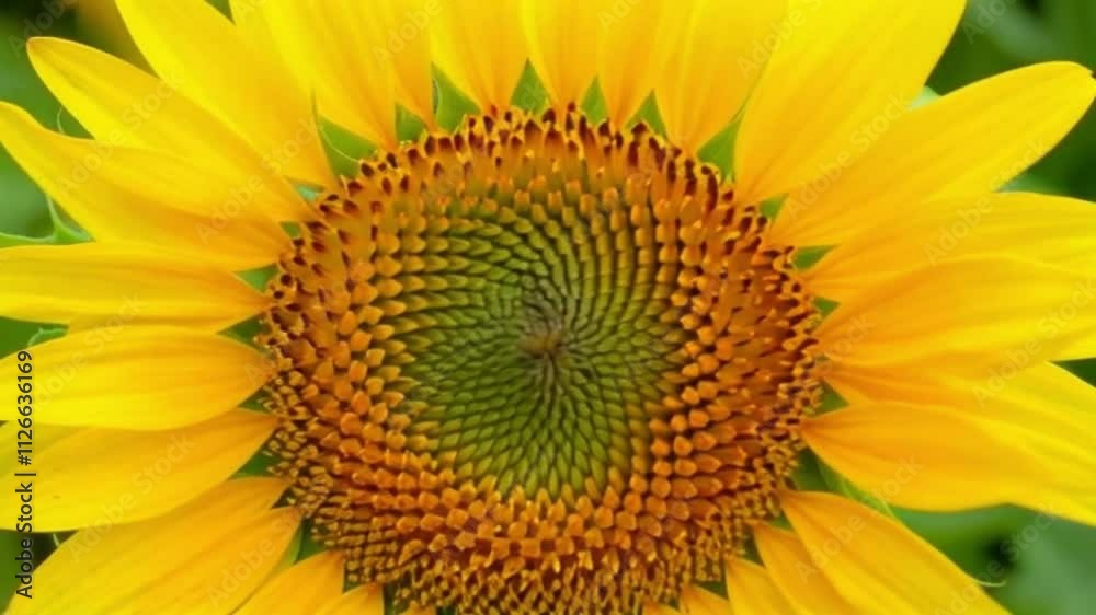 Yellow sunflower head blooming. Sunflower Head close-up. Yellow sunflower head blooming. Sunflower Head close-up.