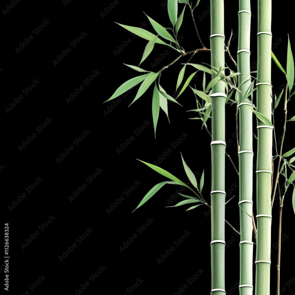 Naklejka premium bamboo forest background