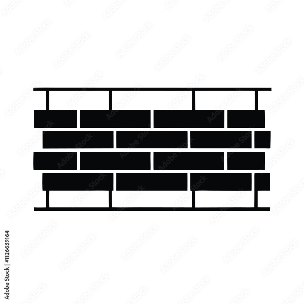 a black and white illustration of a brick wall a black and white illustration of a brick wall