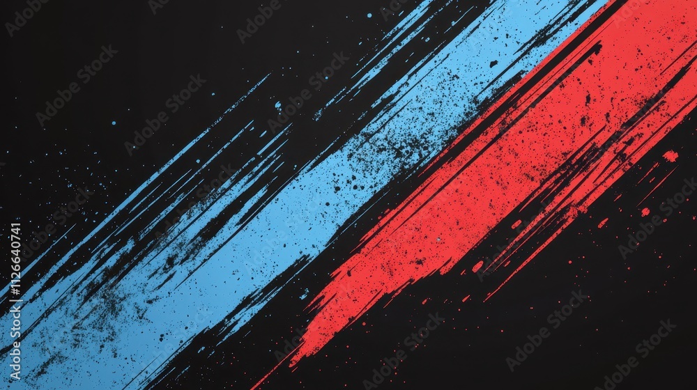 red and blue comic book style background