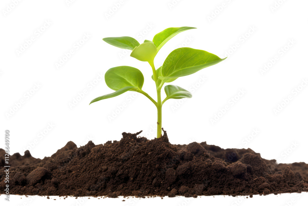 PNG Young plant growing in soil leaf white background agriculture. PNG Young plant growing in soil leaf white background agriculture.