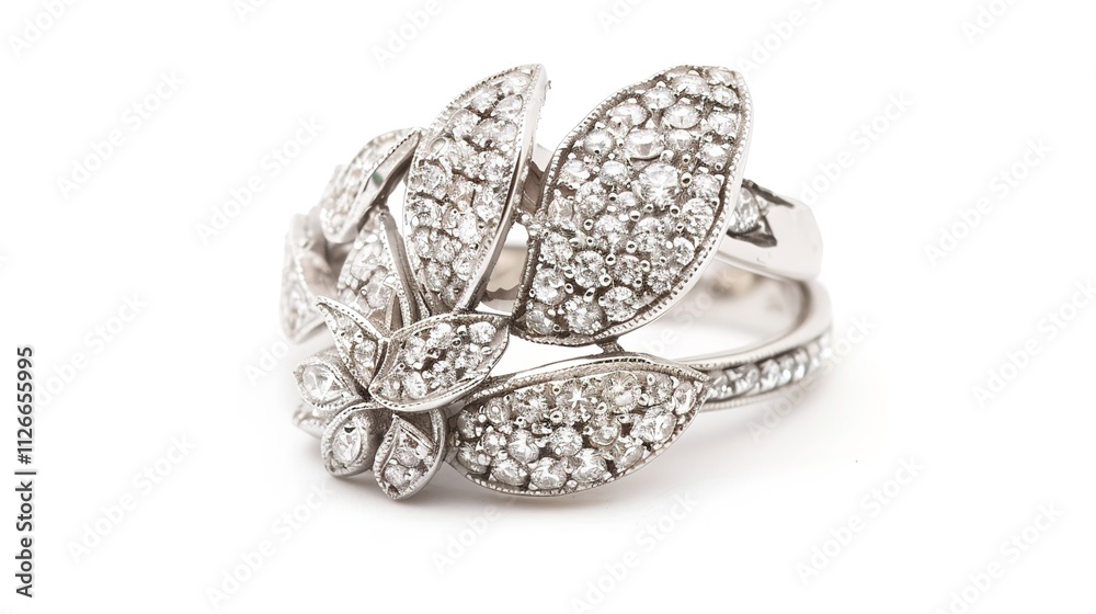 Diamond ring isolated on white background Diamond ring isolated on white background