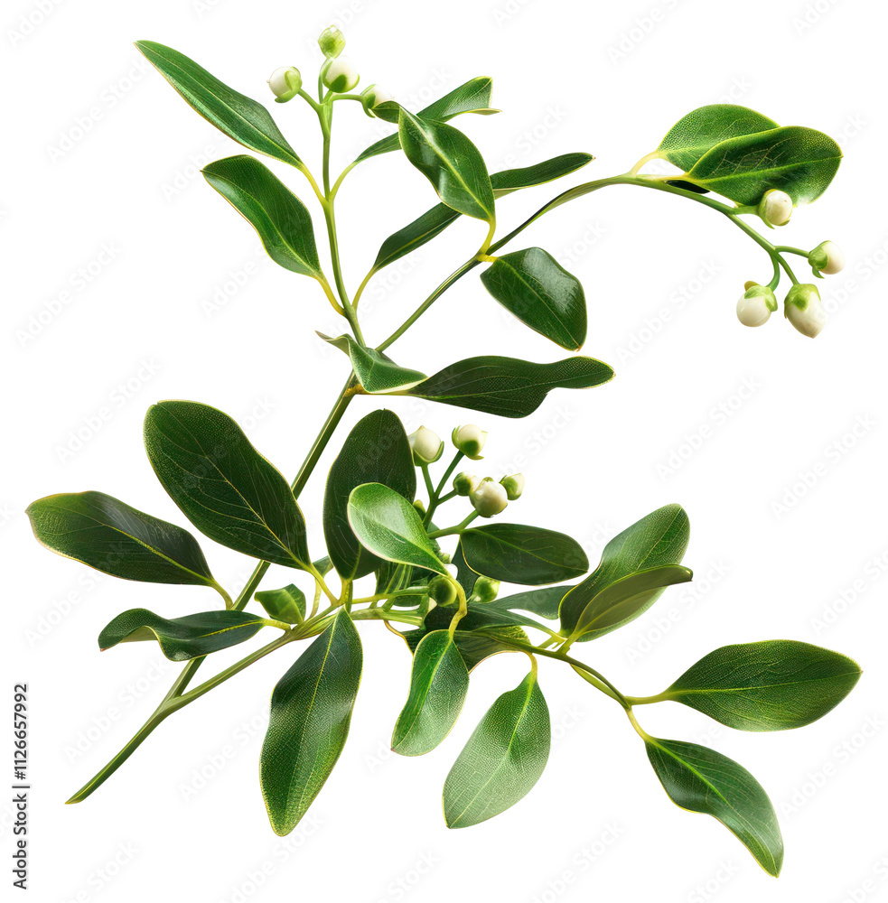 Fototapeta premium PNG Mistletoe leaves leaf branch.