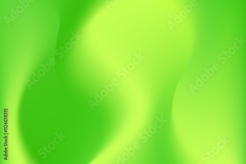 Abstract fresh light green, blurred gradient with liquid texture, glowing smooth fluid nature color background with copy space. Aesthetic lime color green backdrop for presentation product display