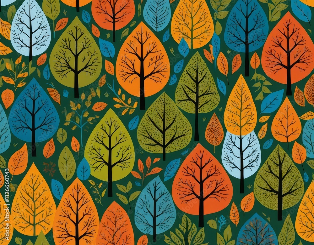autumn leaves seamless pattern autumn leaves seamless pattern