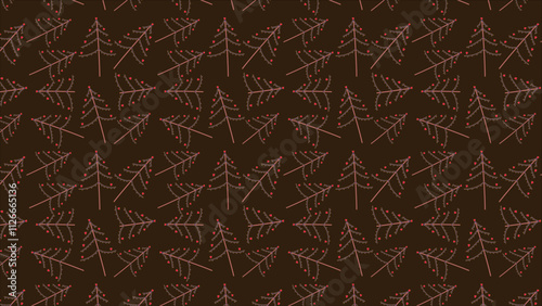 Background Christmas Tree Illustration - Elegant Holiday Art for Seasonal Prints, Wrapping, and Invitations