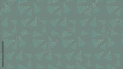 Background Christmas Tree Motif - Hand-Drawn Holiday Art for Winter Decor, Seasonal Prints, and Party Accessories