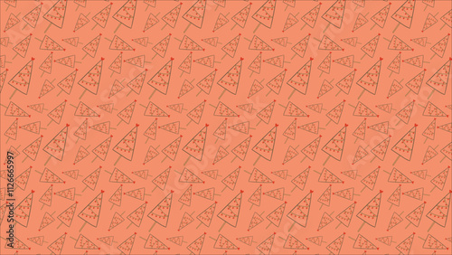 Background Featuring Abstract Christmas Trees - Ideal for Holiday Cards, Winter Prints, and Seasonal Decorations