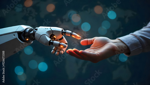 Futuristic Design of an Advanced Robotic Arm with AI Technology
