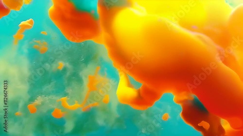 Animation of floating particles in a smooth, slow wave pattern, evoking a sense of peaceful breathing in sync with their rise and fall