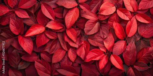 Vibrant red leaf foliage creates a stunning background, showcasing the beauty of red leaf foliage in nature s tapestry. This red leaf foliage enhances any visual composition beautifully.