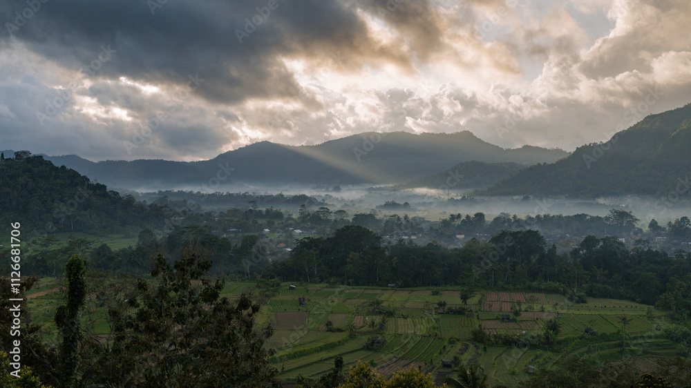 Fototapeta premium Panoramablick über Bali