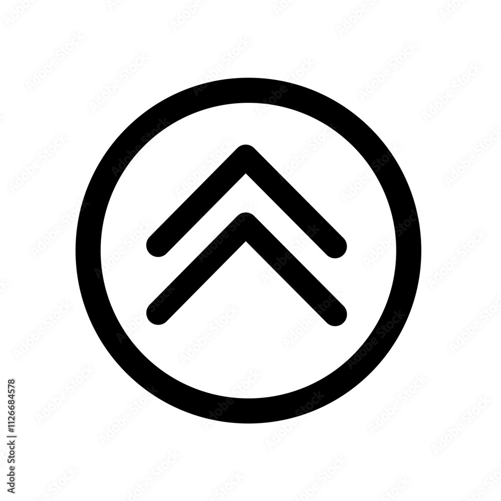 swipe up icon vector on white background swipe up icon vector on white background