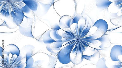 Serene Bloom,Whispers of Spring,Celestial Garden,Abstract Floral Design,Shimmering Petals
