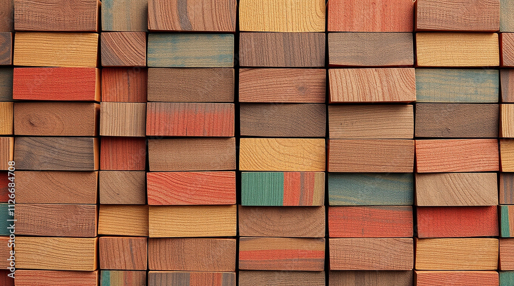 High-resolution stock photo. Rich deep teal, 3D render. Colorful wood block wall background with abstract pattern. Luxurious, vibrant, commercial quality. High-resolution stock photo. Rich deep teal, 3D render. Colorful wood block wall background with abstract pattern. Luxurious, vibrant, commercial quality.