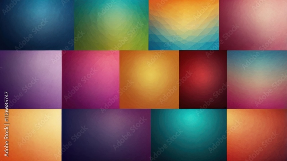 A set of smooth and vibrant abstract gradient backgrounds in various color schemes, designed for use in modern web and graphic design projects. A set of smooth and vibrant abstract gradient backgrounds in various color schemes, designed for use in modern web and graphic design projects.